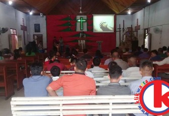 Salah satu Gereja di Kaur saat melaksanaakan kebaktian kenaikan Isa Almasih, Kamis (25/05/2017).