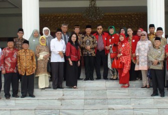 Plt. Gubernur Bengkulu Rohidin Mersyah menerima Audensi Ikatan Pewaris Pendiri Provinsi Bengkulu (IP3B) di Balai Raya Semarak 