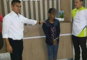 Salah seorang Pelaku saat diamankan Polres Bengkulu Utara