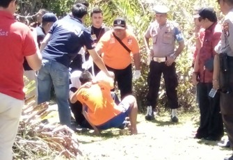 Adegan rekonstruksi pembunuhan