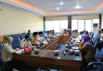Rapat koordinasi persiapan pemberangkatan dan pemulangan jemaah haji tahun 2018.
