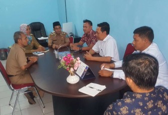 Rombongan Diskominfo BS saat mengunjungi Diskominfosan Kota Bengkulu