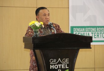 Sekretaris Daerah Provinsi Bengkulu Nopian Andusti membuka kegiatan Rekonsiliasi Iuran Wajib PNS Daerah, Pemda, PNS Pusat dan TNI Polri Triwulan III Tahun 2018