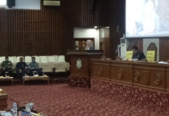 Mewakili Gubernur Bengkulu, Asisten II Setda Provinsi Bengkulu Hj. Yuliswani. SE menghadiri Rapat Paripurna Dewan Provinsi Bengkulu ke – I Masa Persidangan ke- I Tahun Sidang 2019