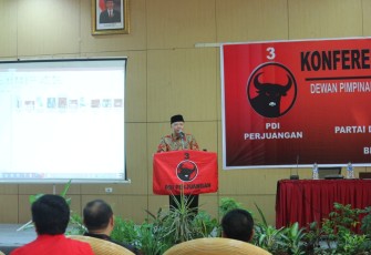 Gubernur Bengkulu Rohidin Mersyah Dalam Acara Konferda DPP PDIP Provinsi Bengkulu  
