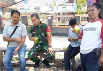 Dandim berikan semangat 