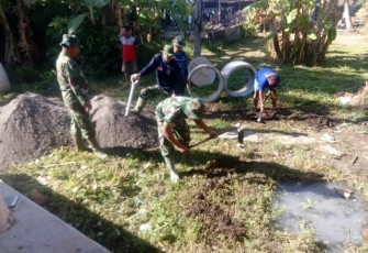 Sudah Lebih 4 Jamban Yang Dikerjakan TNI Kodim Klaten Bersama Warga