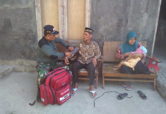 TMMD Reg 105 Kodim Klaten Cek Kesehatan Warga