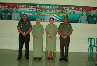 Acara Tradisi Lepas Sambut Komandan Kodim 0723/Klaten