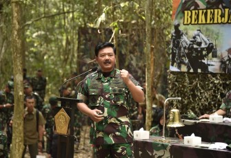 Panglima TNI saat memberikan Arahan
