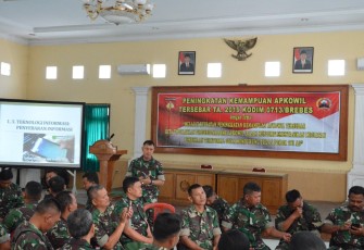 Pelaksanaan Giat Peningkatan Kemampuan Kodim 0713/Brebes