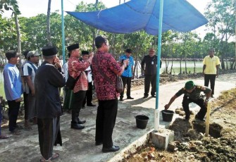Peletakan Batu Pertama Makam Keramat Syekh Junaedi 