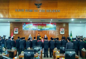 Pelantikan Anggota DPRD Kabupaten Kaur Periode 2019 2024