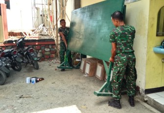 Serma Martono Siapkan Lokasi Posko TMMD 106 Kodim Cilacap