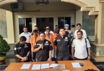 Polres Asahan press release Tersangka dan Barang Bukti