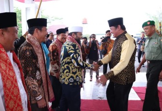 Walikota Helmi Hasan saat disambut hangat Bupati Lebong