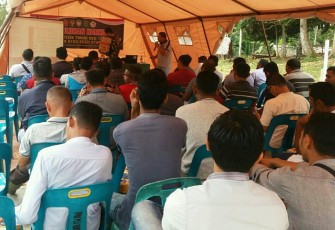 Warga Plu Pakam dapat penyuluhan Narkoba dari Satgas TMMD BNNK Lhokseumawe
