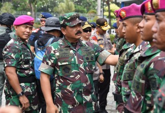 Panglima TNI Tinjau Pengamanan Pelantikan Presiden dan Wakil Presiden Republik Indonesia
