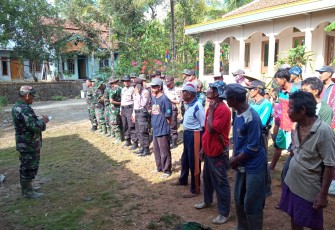 Apel Pagi dan Sore Jadi Kebiasaan Satgas dan Warga di Lokasi TMMD