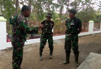 Koordinasi Sebelum Rehab Mushola di Lokasi TMMD 106 Kodim Cilacap