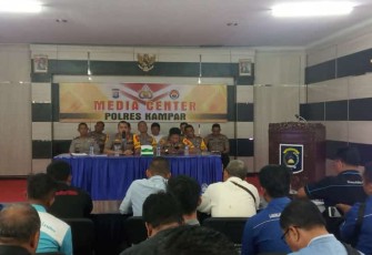Konferensi Pers Akhir Tahun 2019 Polres Kampar 