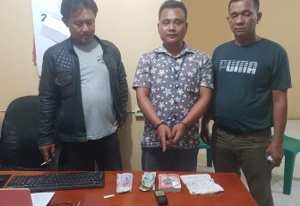 Pemain Judi Togel saat diamankan