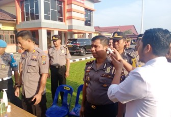 Kapolres Labuhanbatu Cek Kondisi Kesehatan Personel