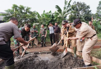 Kodim 0508 dan Pemkot Depok Sinergi Sukseskan TMMD ke 107 