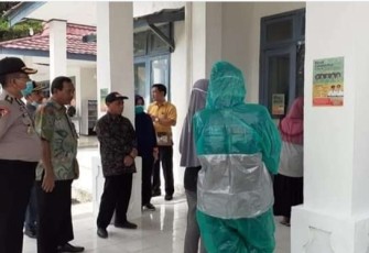 Pembukaan posko pelayanan terpadu Tim penangulangan Covid-19 OKU Timur