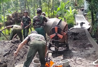 Kodim 0713 Brebes : TMMD Sengkuyung Tahap I Tahun 2020 Sudah Ada Yang 100 Persen