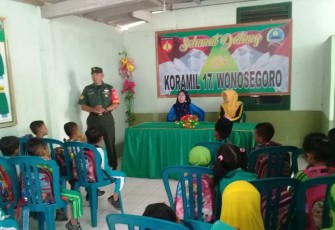 Koramil Wonosegoro Diserbu Belasan Anak TK