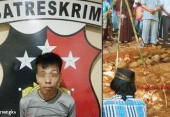 Tersangka saat diamankan