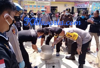 Polres Batu Bara Musnahkan Barang Bukti Narkotika