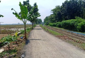 Jalan Ruas Pepedan-Jlubang Pantirejo Tuntas Diaspal TMMD Reguler Pekalongan