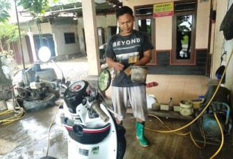 Cucian Motor di Mulyorejo Juga Terdampak Pembangunan Jalan TMMD Reguler di Pantirejo