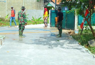 Tinggal 15 Persen Jalan H Amin Sasaran Fisik TMMD ke 107 Selesai 