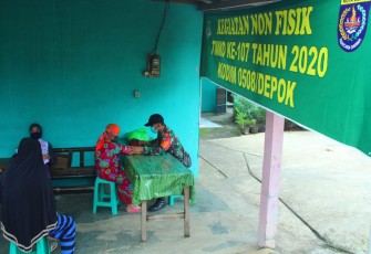Non Fisik TMMD Warga Cilodong Dapat Penyuluhan Covid-19 dan Pemeriksaan Kesehatan