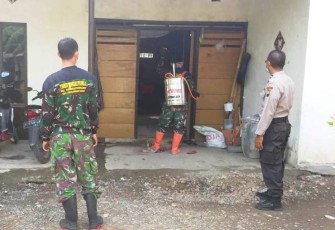 Penyemprotan Disinfektan Dilakukan