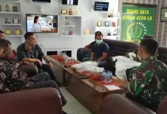 Kodim 0209/LB Menerima Bantuan Alat Pelindung Diri