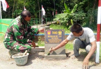 Prasasti TMMD Reguler Pekalongan Dipersiapkan