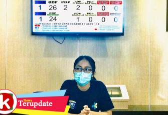 dr Rosenda saat press conference di Kantor Bupati Raja Ampat Jum’at (24 04/2020).