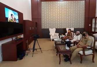 Pemkab Asahan Laksanakan Musrenbang Melalui Vidcon