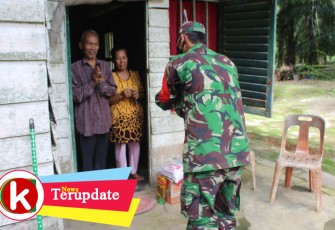 Kodim 0209/LB Terus Bagikan Sembako Untuk Masyarakat