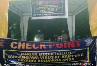 TNI-Polri di Wilayah Minut Terus Antisipasi Mudik di Pos Chek Point