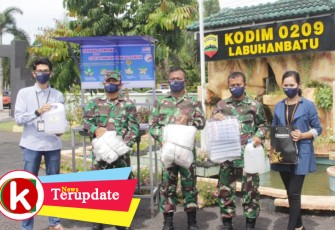 Kodim 0209/LB Terima Bantuan Dari BRI Kancab Rantauprapat