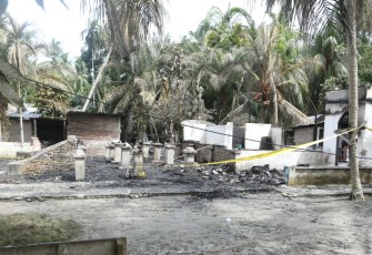 Warga Desa Sei Kepayang Barat hangus terbakar