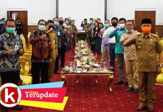 Foto bersama usai Ekspos Saham Seri B Bank Bengkulu bersama Asosiasi Pertambangan Batubara (APPB) Bengkulu