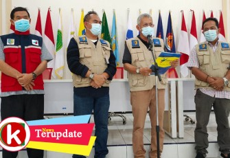 Jubir GTPP Batu Bara saat konferensi pers
