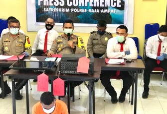 Konferensi Pers Polres Raja Ampat