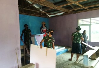 Rehab Gereja ST. Yustinus Stasi Desa Makmur Sudah Capai Progress 20 Persen